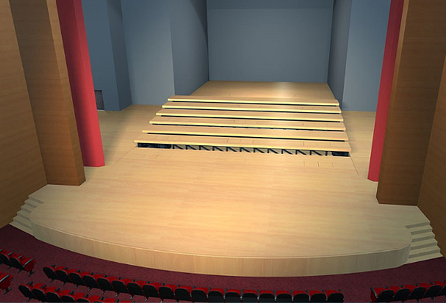 会议升降台、合唱台